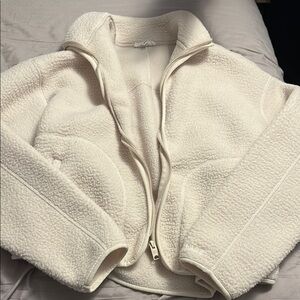 Garage Women's Cream Fleece Jacket